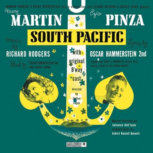 South Pacific original Broadway cast recording album cover.